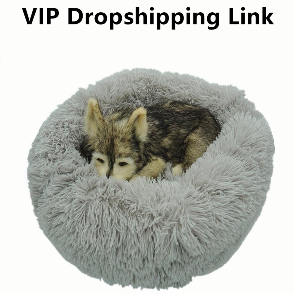 VIP-Link-Pet-Dog-Bed-For-Large-Big-Small-Cat-House-Round-Plush-Mat-Sofa-Dropshipping